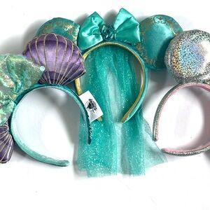 Disney Parks Princess Ears Set Of 3 Bundle
